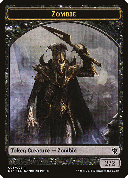 Dragons of Tarkir Tokens - 3 - Zombie - Common