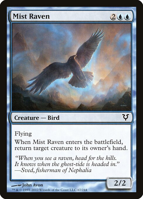 Avacyn Restored - 67 - Mist Raven - Common