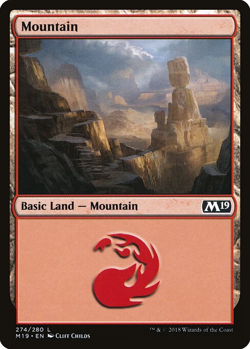 Core Set 2019 - 274 - Mountain - Common