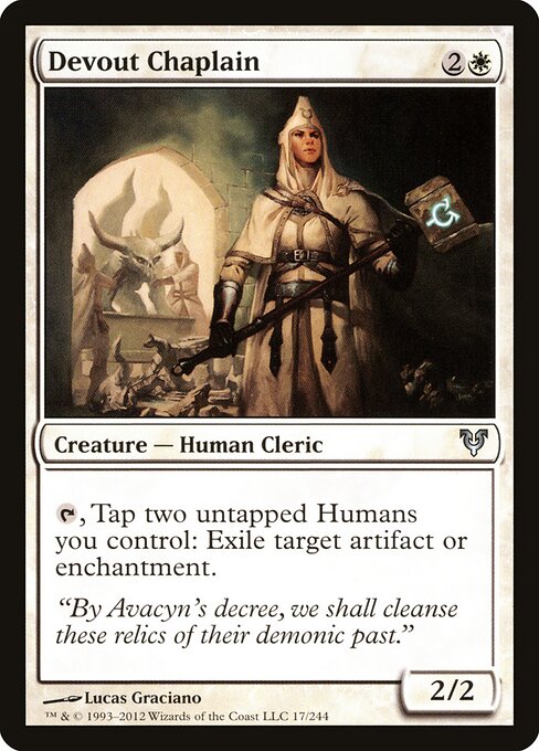 Avacyn Restored - 17 - Devout Chaplain - Uncommon