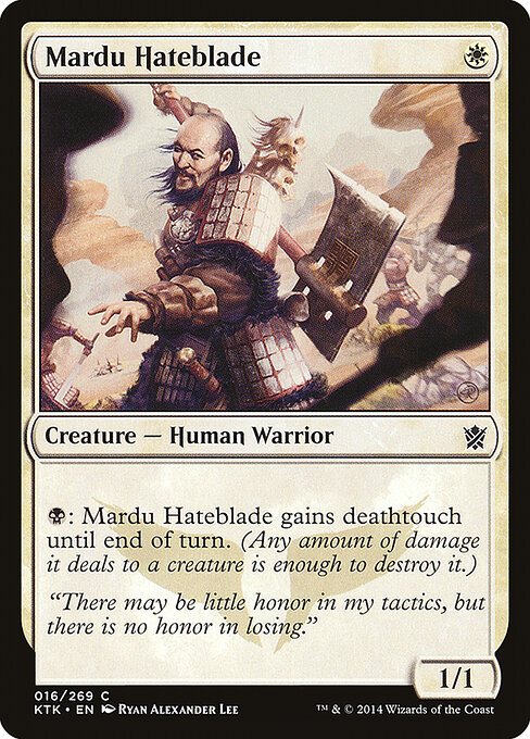Khans of Tarkir - 16 - Mardu Hateblade - Common
