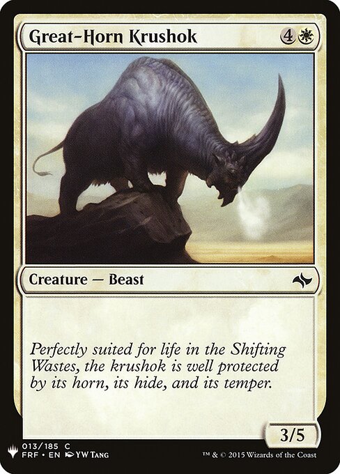 The List - FRF-13 - Great-Horn Krushok - Common