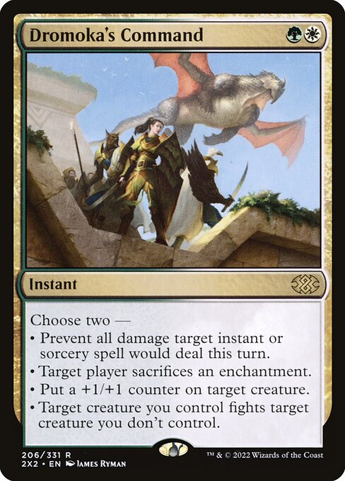 Double Masters 2022 - 206 - Dromoka's Command - Rare