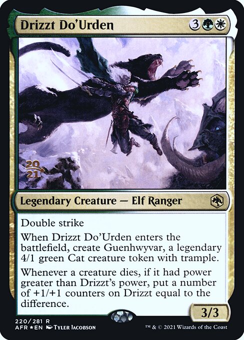 Adventures in the Forgotten Realms Promos - 220s - Drizzt Do'Urden - Rare