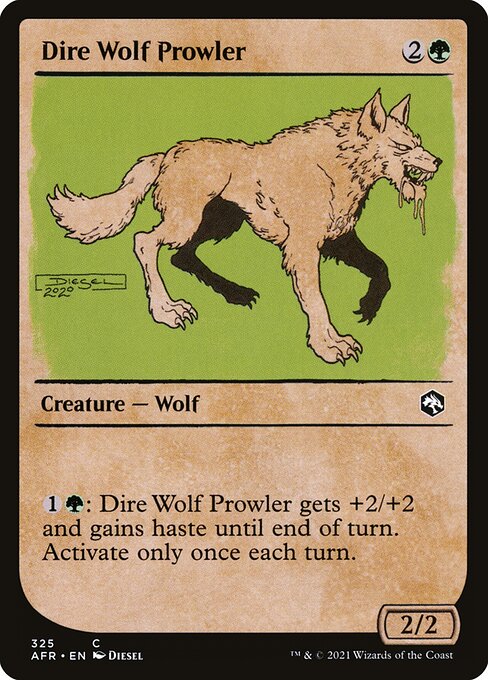 Adventures in the Forgotten Realms - 325 - Dire Wolf Prowler - Common