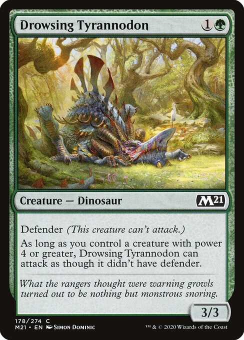 Core Set 2021 - 178 - Drowsing Tyrannodon - Common