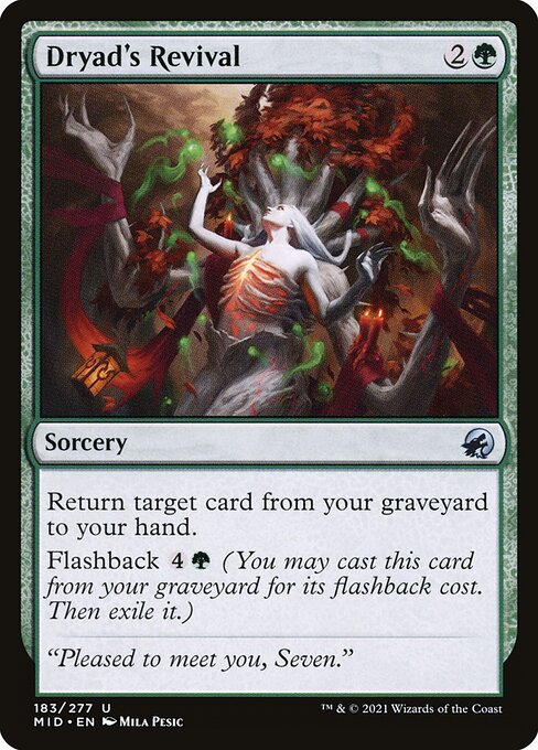 Innistrad: Midnight Hunt - 183 - Dryad's Revival - Uncommon