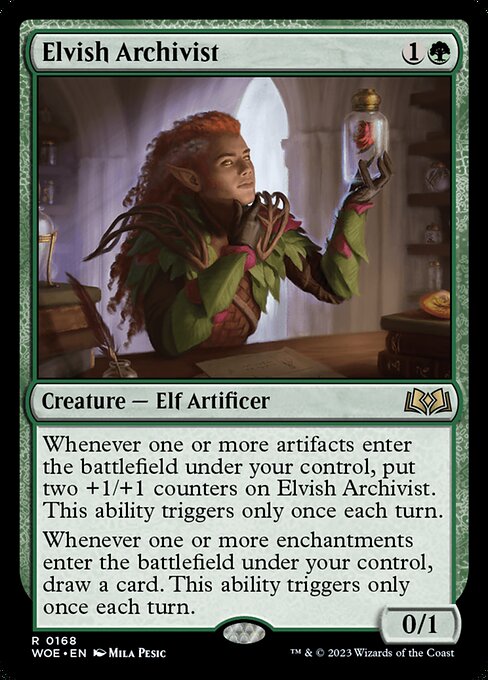 Wilds of Eldraine - 168 - Elvish Archivist - Rare