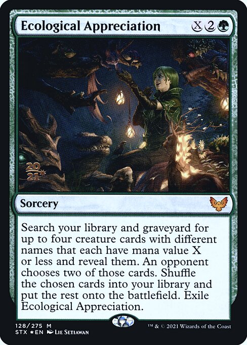 Strixhaven: School of Mages Promos - 128s - Ecological Appreciation - Mythic