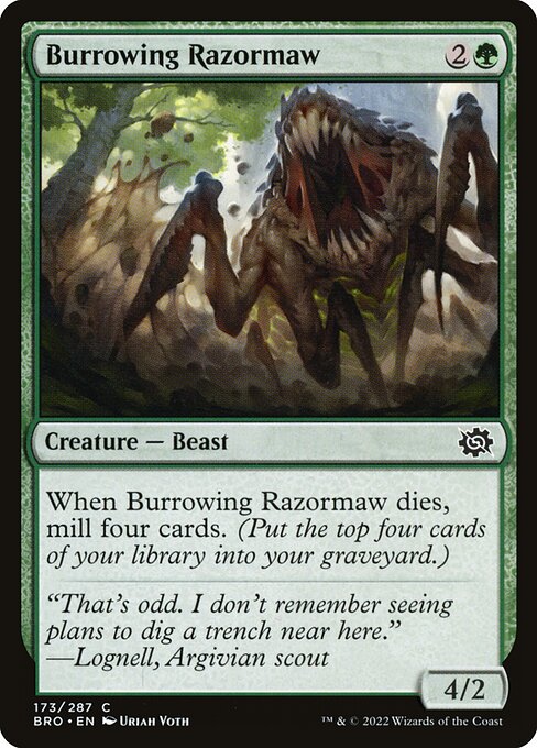 The Brothers' War - 173 - Burrowing Razormaw - Common