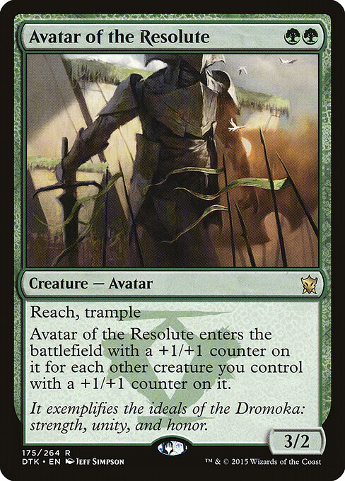 Dragons of Tarkir - 175 - Avatar of the Resolute - Rare