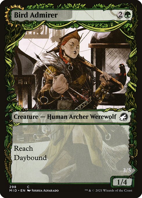 Innistrad: Midnight Hunt - 298 - Bird Admirer // Wing Shredder - Common