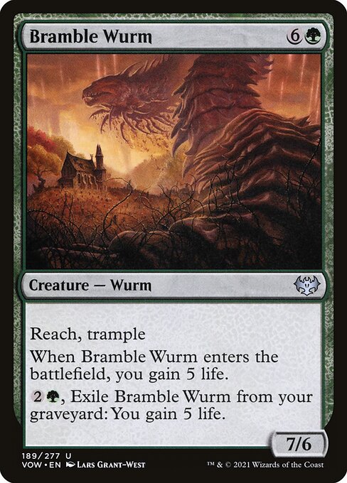 Innistrad: Crimson Vow - 189 - Bramble Wurm - Uncommon