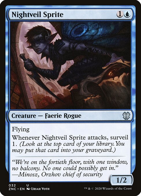 Zendikar Rising Commander - 32 - Nightveil Sprite - Uncommon