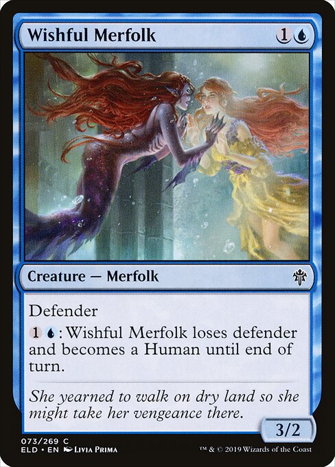 Throne of Eldraine - 73 - Wishful Merfolk - Common