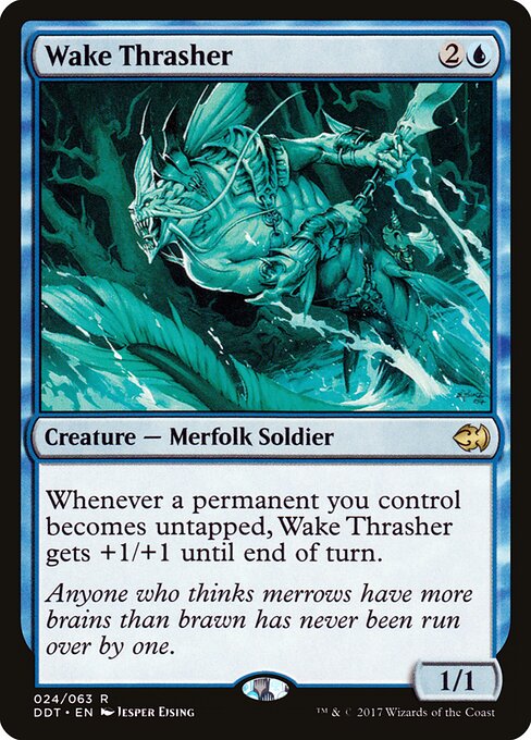 Duel Decks: Merfolk vs. Goblins - 24 - Wake Thrasher - Rare