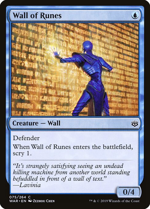 War of the Spark - 75 - Wall of Runes - Common