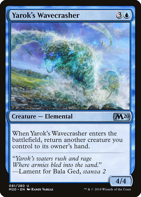 Core Set 2020 - 81 - Yarok's Wavecrasher - Uncommon