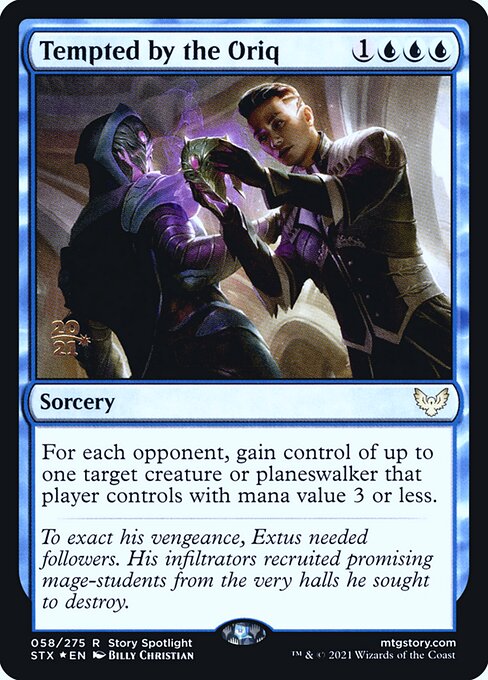 Strixhaven: School of Mages Promos - 58s - Tempted by the Oriq - Rare
