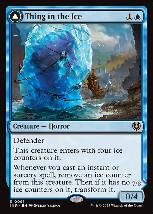 Innistrad Remastered - 91 - Thing in the Ice // Awoken Horror - Rare