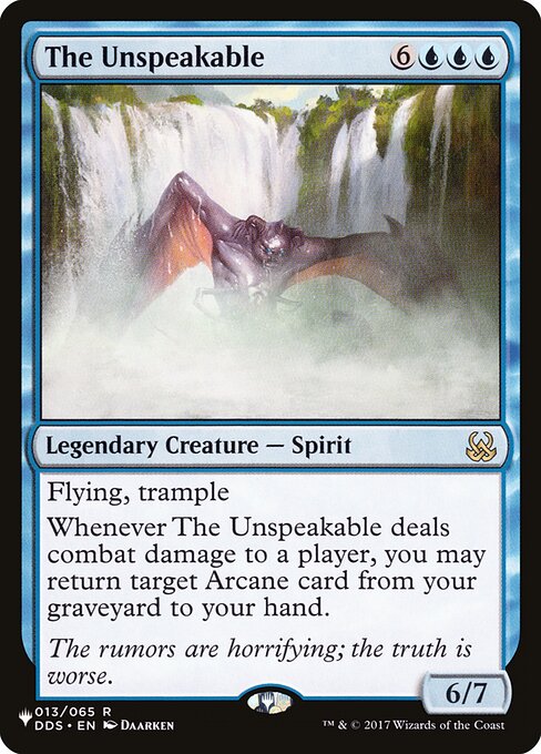 The List - DDS-13 - The Unspeakable - Rare