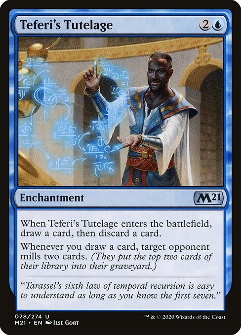 Core Set 2021 - 78 - Teferi's Tutelage - Uncommon