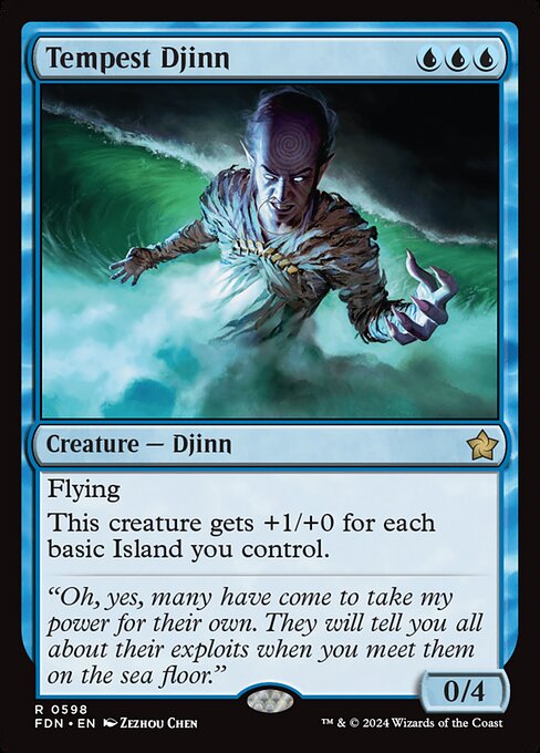 Foundations - 598 - Tempest Djinn - Rare