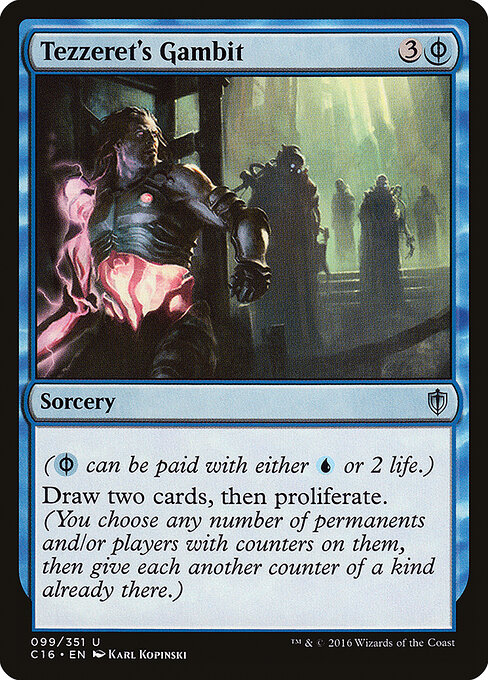 Commander 2016 - 99 - Tezzeret's Gambit - Uncommon