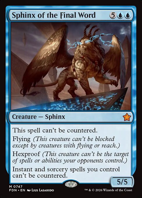 Foundations - 747 - Sphinx of the Final Word - Mythic