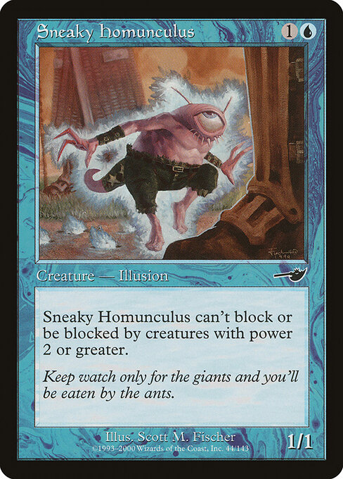 Nemesis - 44 - Sneaky Homunculus - Common - Foil