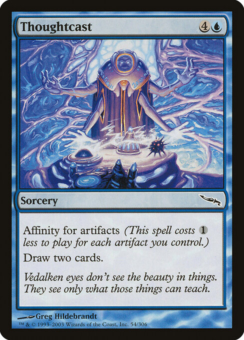 Mirrodin - 54 - Thoughtcast - Common