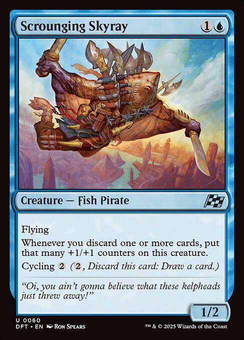 Aetherdrift - 60 - Scrounging Skyray - Uncommon