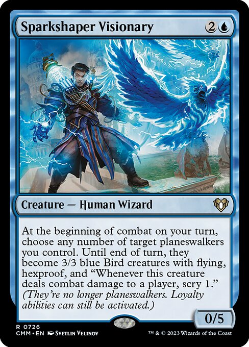 Commander Masters - 726 - Sparkshaper Visionary - Rare