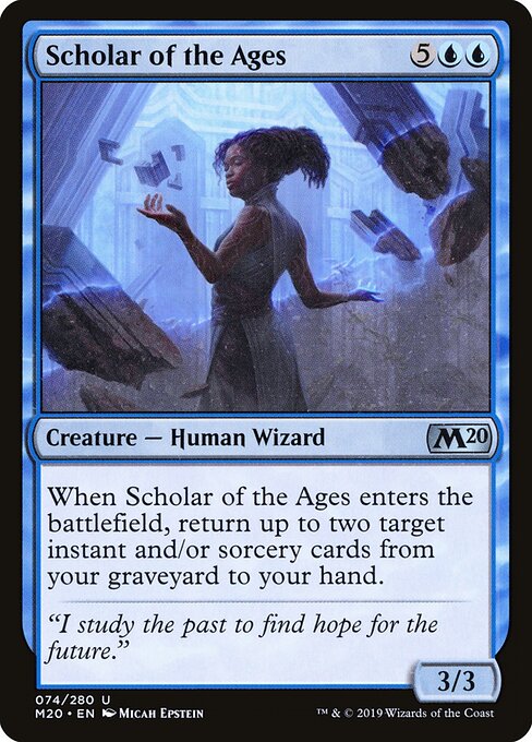 Core Set 2020 - 74 - Scholar of the Ages - Uncommon