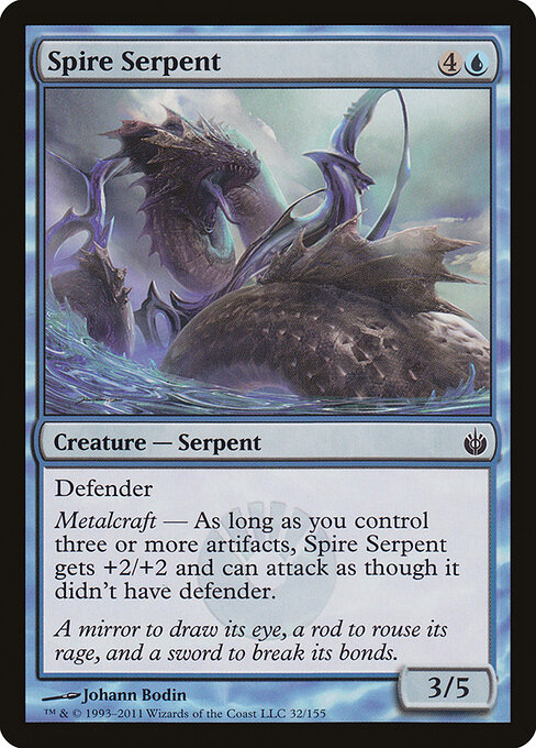 Mirrodin Besieged - 32 - Spire Serpent - Common