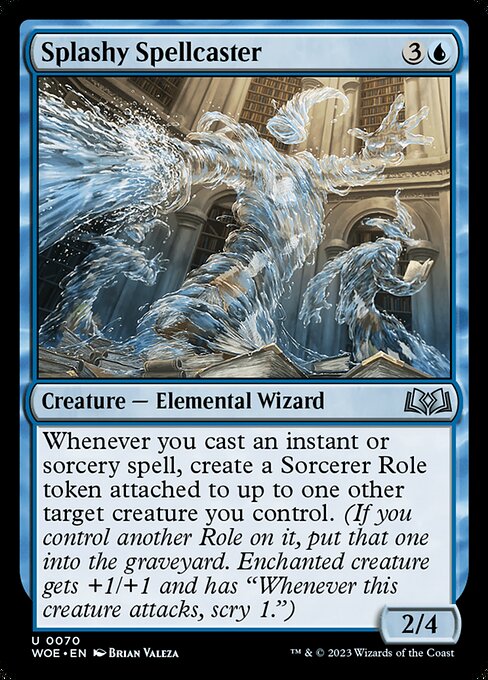 Wilds of Eldraine - 70 - Splashy Spellcaster - Uncommon