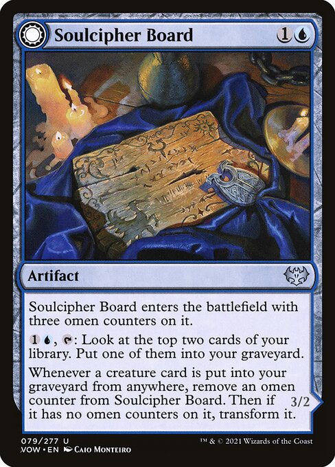 Innistrad: Crimson Vow - 79 - Soulcipher Board // Cipherbound Spirit - Uncommon