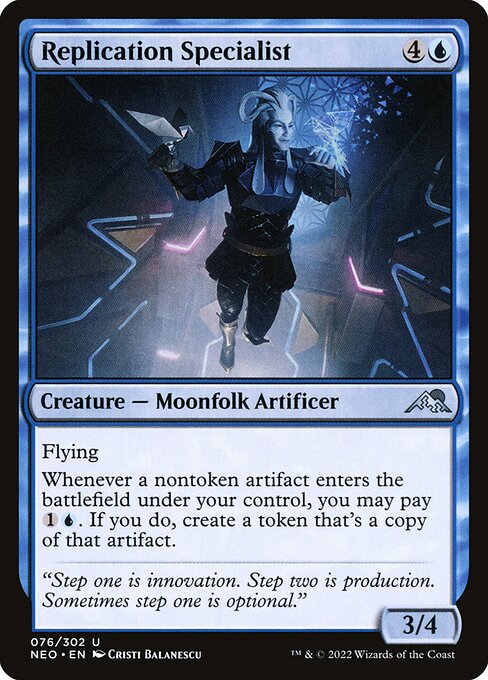 Kamigawa: Neon Dynasty - 76 - Replication Specialist - Uncommon
