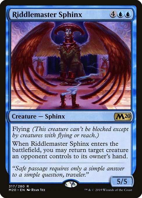 Core Set 2020 - 317 - Riddlemaster Sphinx - Rare