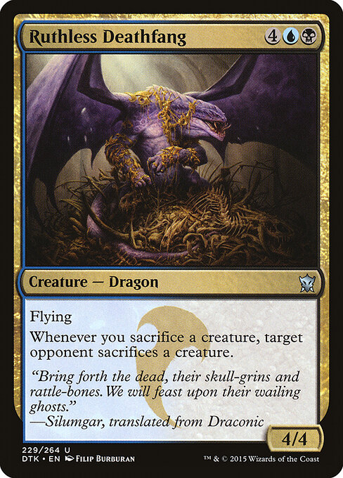 Dragons of Tarkir - 229 - Ruthless Deathfang - Uncommon