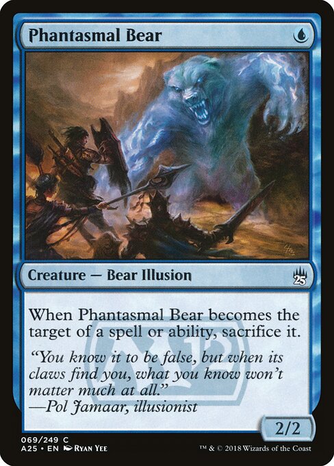 Masters 25 - 69 - Phantasmal Bear - Common