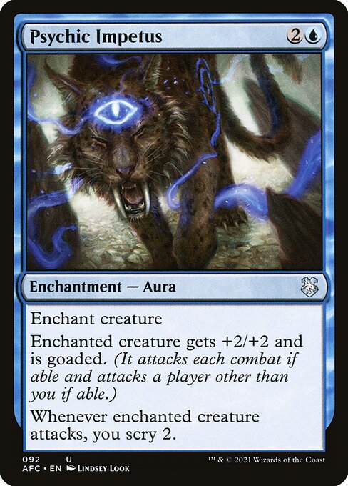 Forgotten Realms Commander - 92 - Psychic Impetus - Uncommon