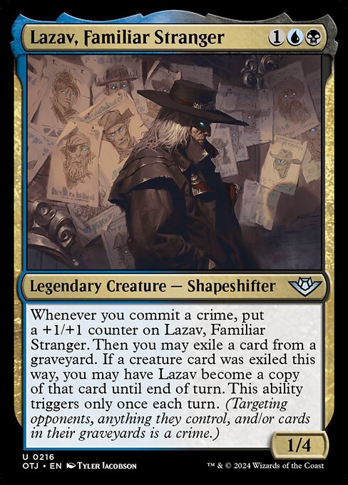 Outlaws of Thunder Junction - 216 - Lazav, Familiar Stranger - Uncommon