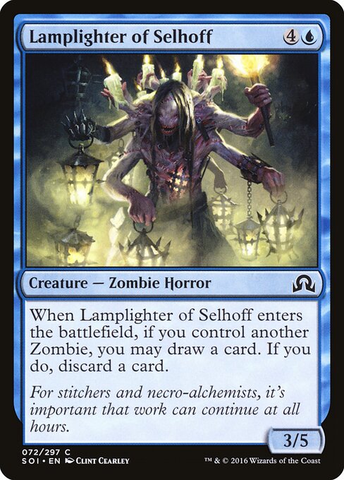 Shadows over Innistrad - 72 - Lamplighter of Selhoff - Common