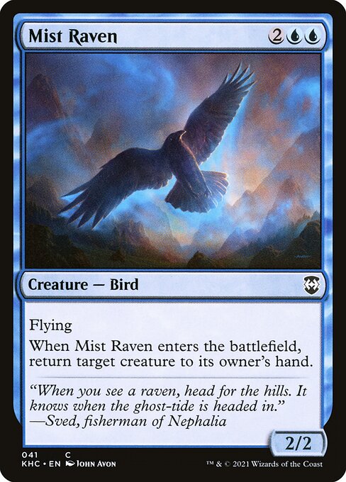 Kaldheim Commander - 41 - Mist Raven - Common