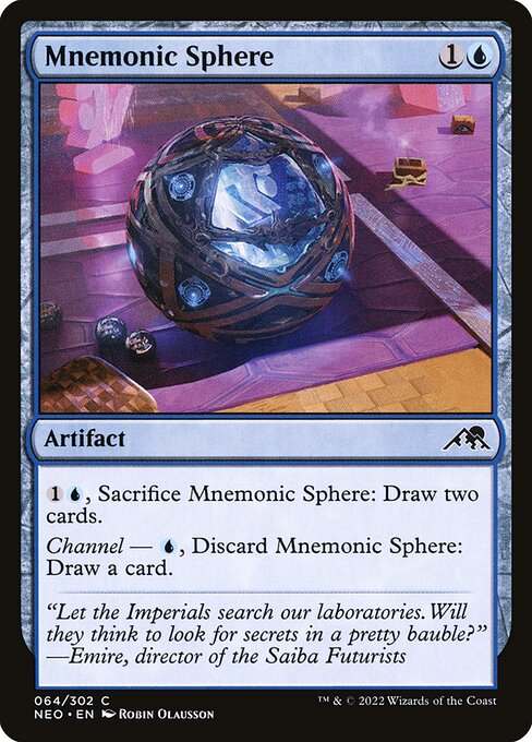 Kamigawa: Neon Dynasty - 64 - Mnemonic Sphere - Common