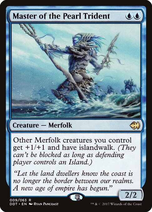 Duel Decks: Merfolk vs. Goblins - 9 - Master of the Pearl Trident - Rare