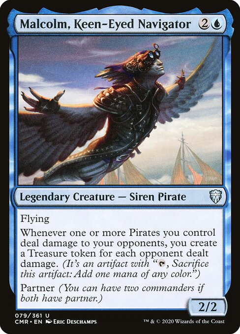 Commander Legends - 79 - Malcolm, Keen-Eyed Navigator - Uncommon