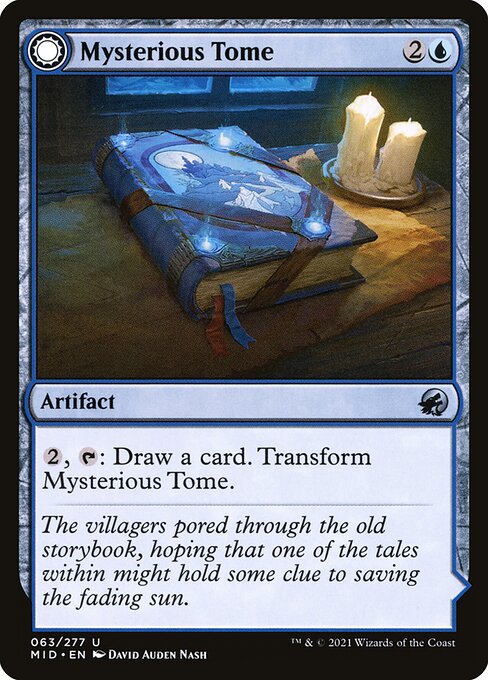 Innistrad: Midnight Hunt - 63 - Mysterious Tome // Chilling Chronicle - Uncommon