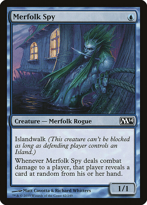 Magic 2014 - 62 - Merfolk Spy - Common
